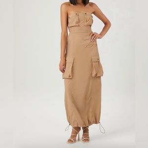 F21 Cargo Maxi Dress